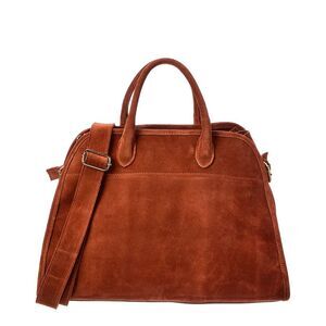Isabella Rossetti Phoebe Suede Tote, Tan